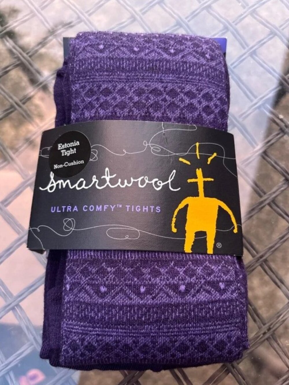 SmartWool Estonia Tights Women's Size Large NWT Imperial Purple